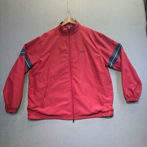 Reebok Men's Red Full Zip Windbreaker Jacket Size Medium‎
